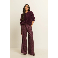 Expresso Vest Fluffy Fudge Dark Red